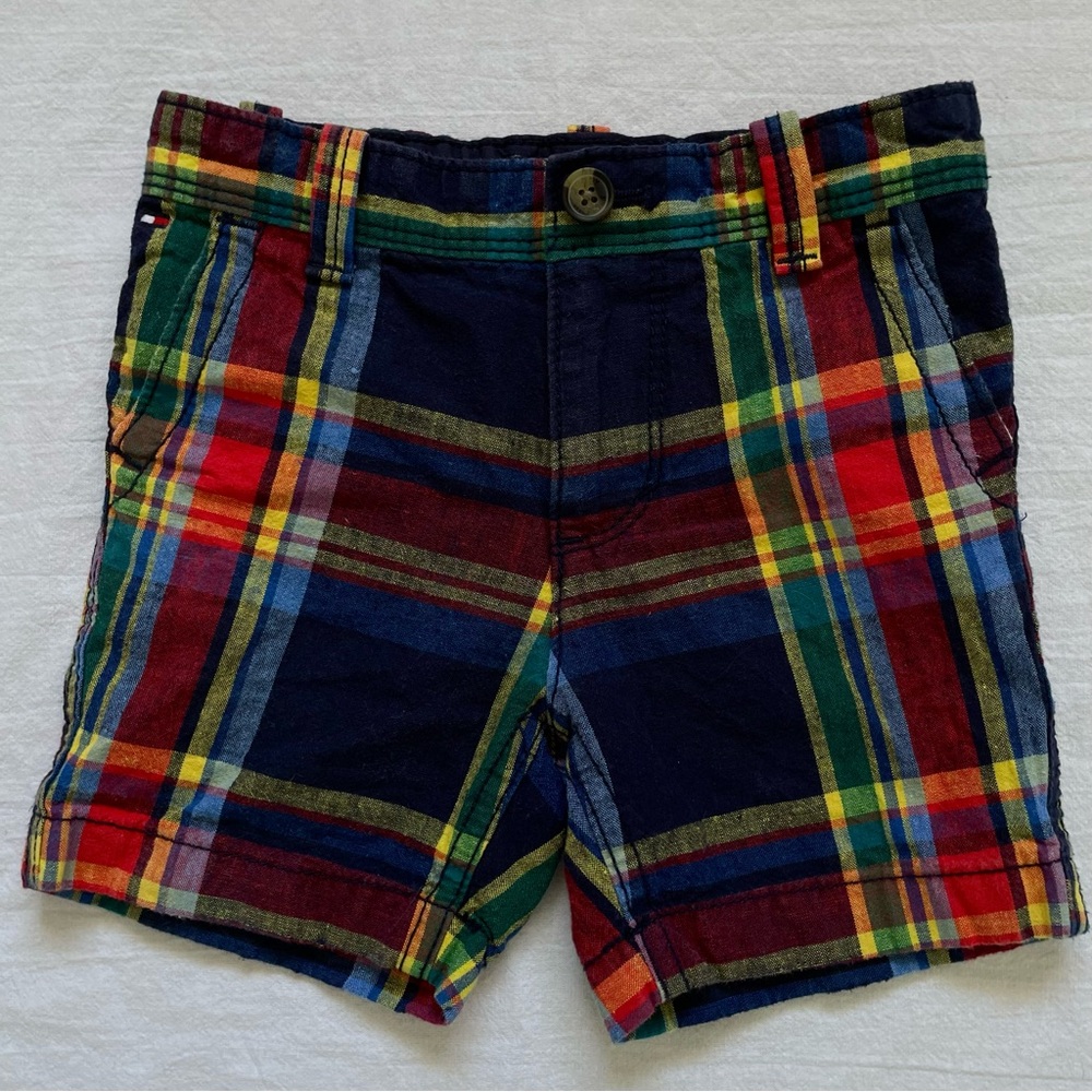 Red/blue Plaid Shorts Tommy Hilfiger 18M